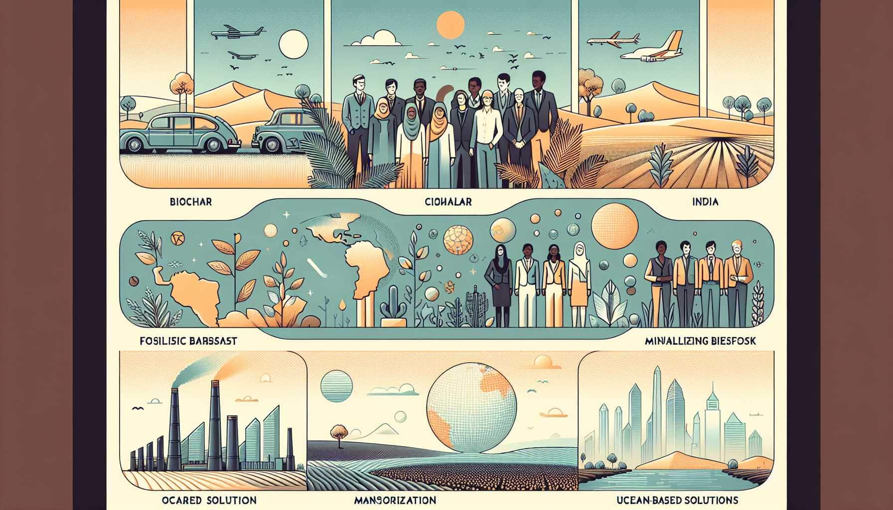 Illustration of seven startup teams