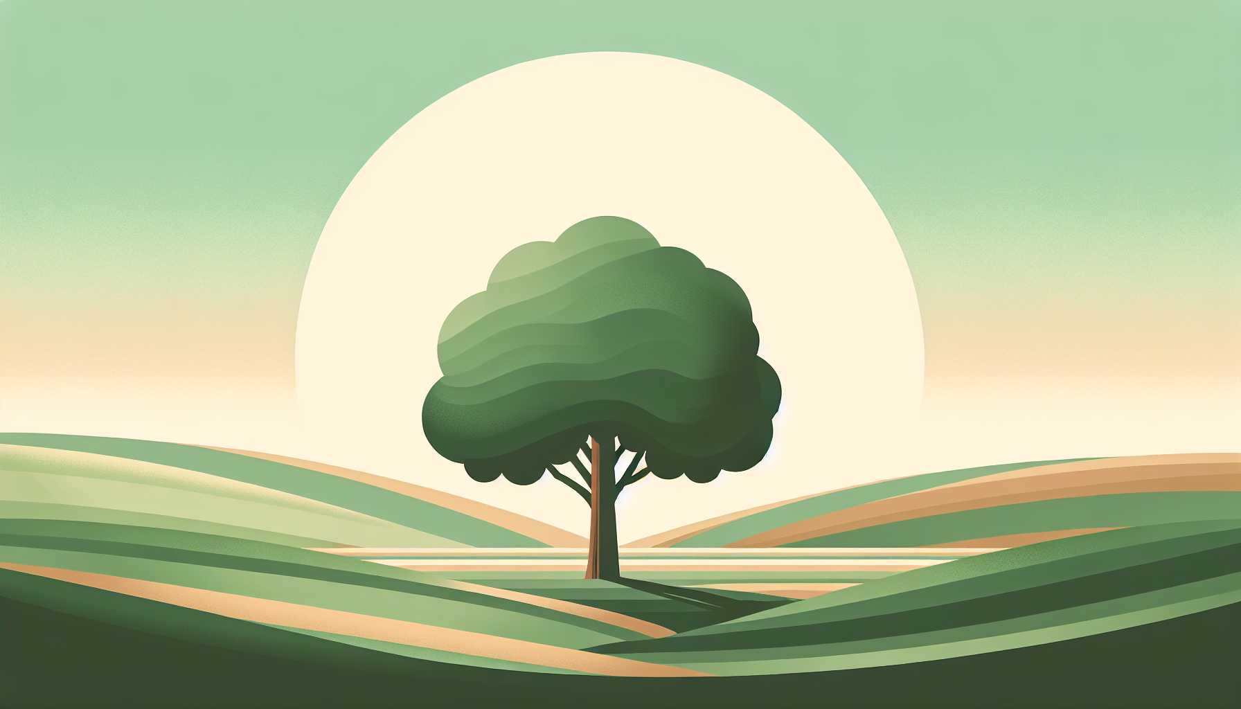 Illustration of a single tree