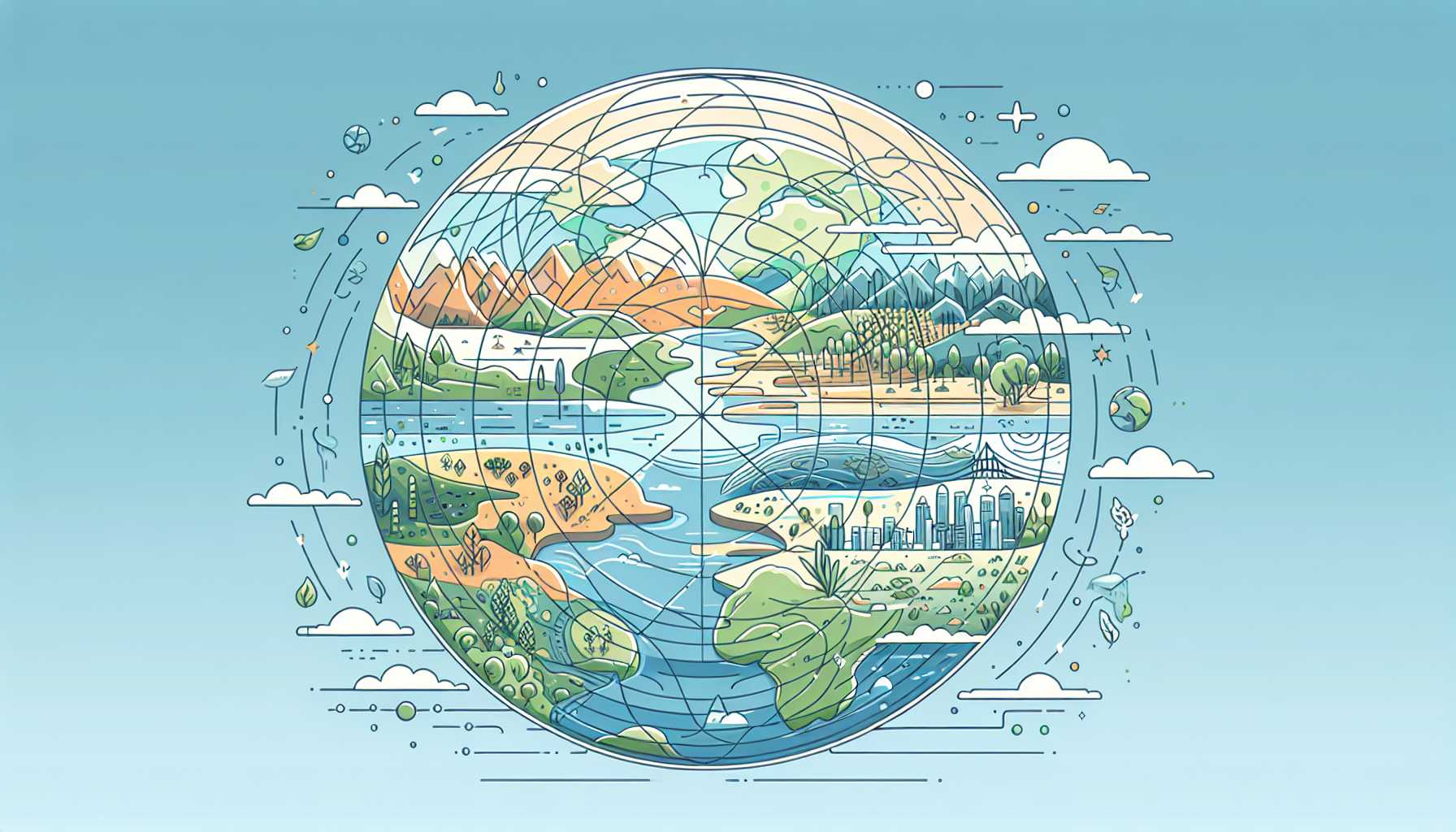 Illustration of global climate responsibility