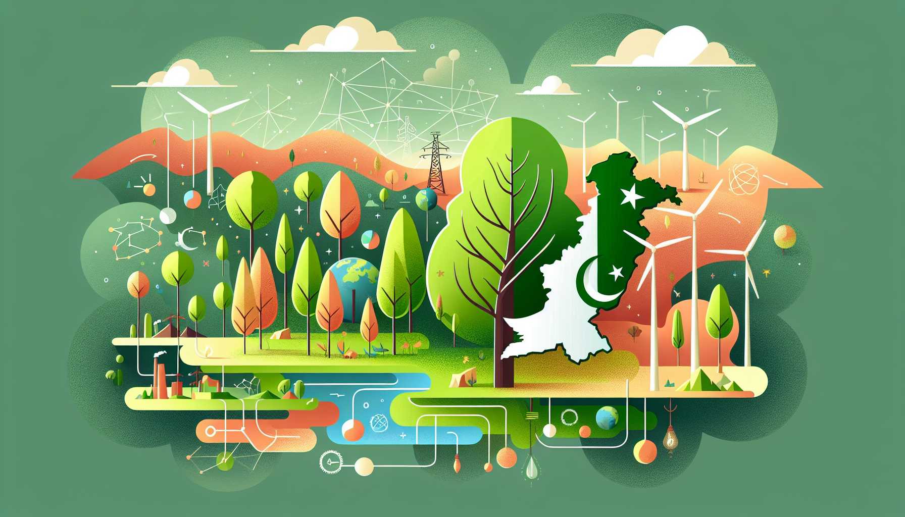 Illustration of Pakistan's carbon market growth