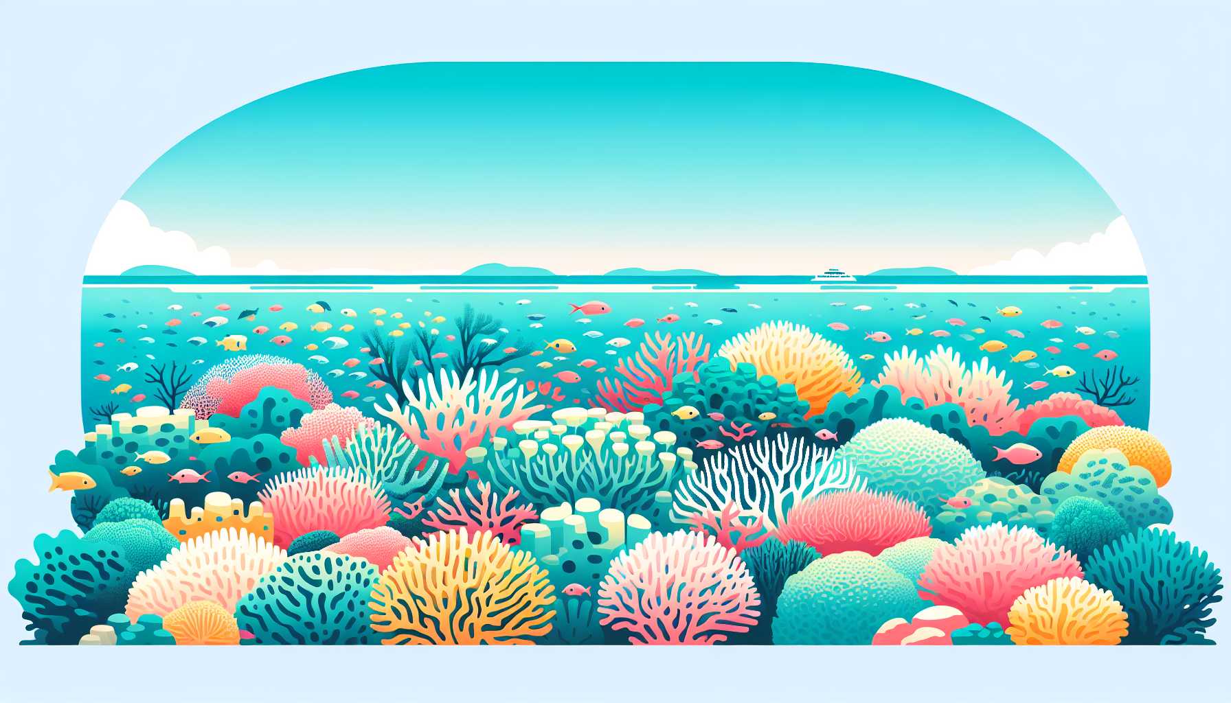 Illustration of Great Barrier Reef