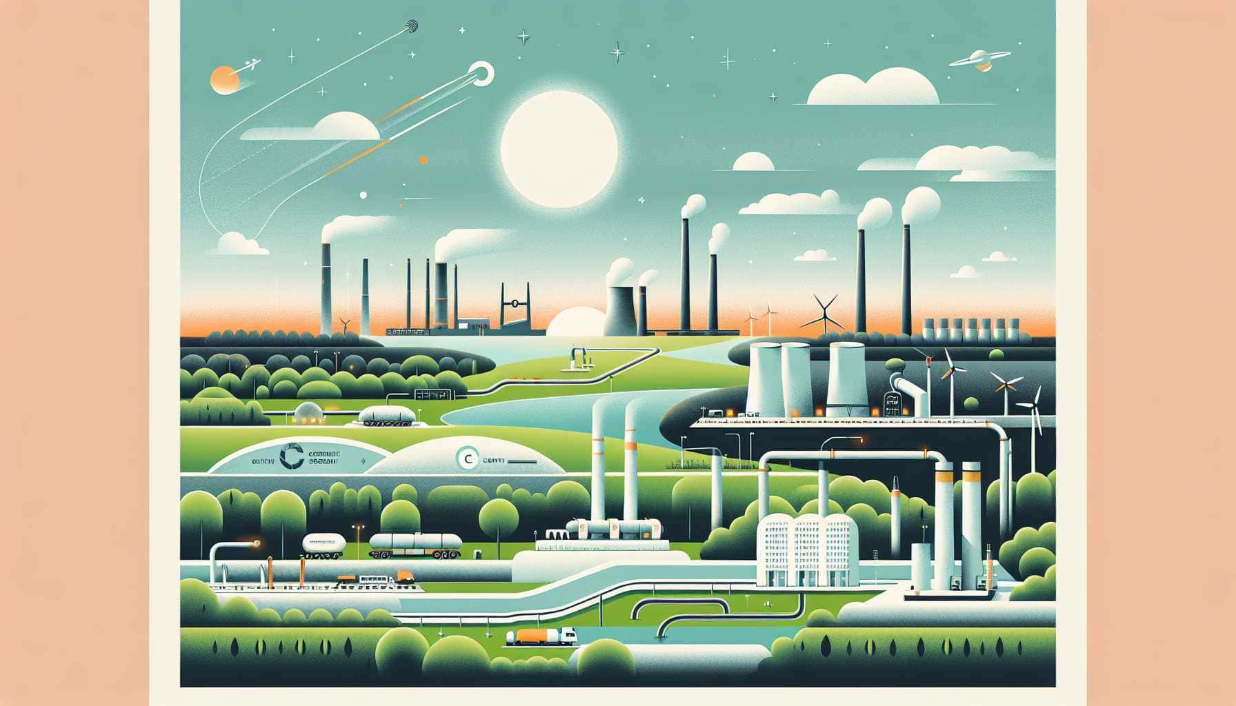 Illustration of Germany's carbon capture