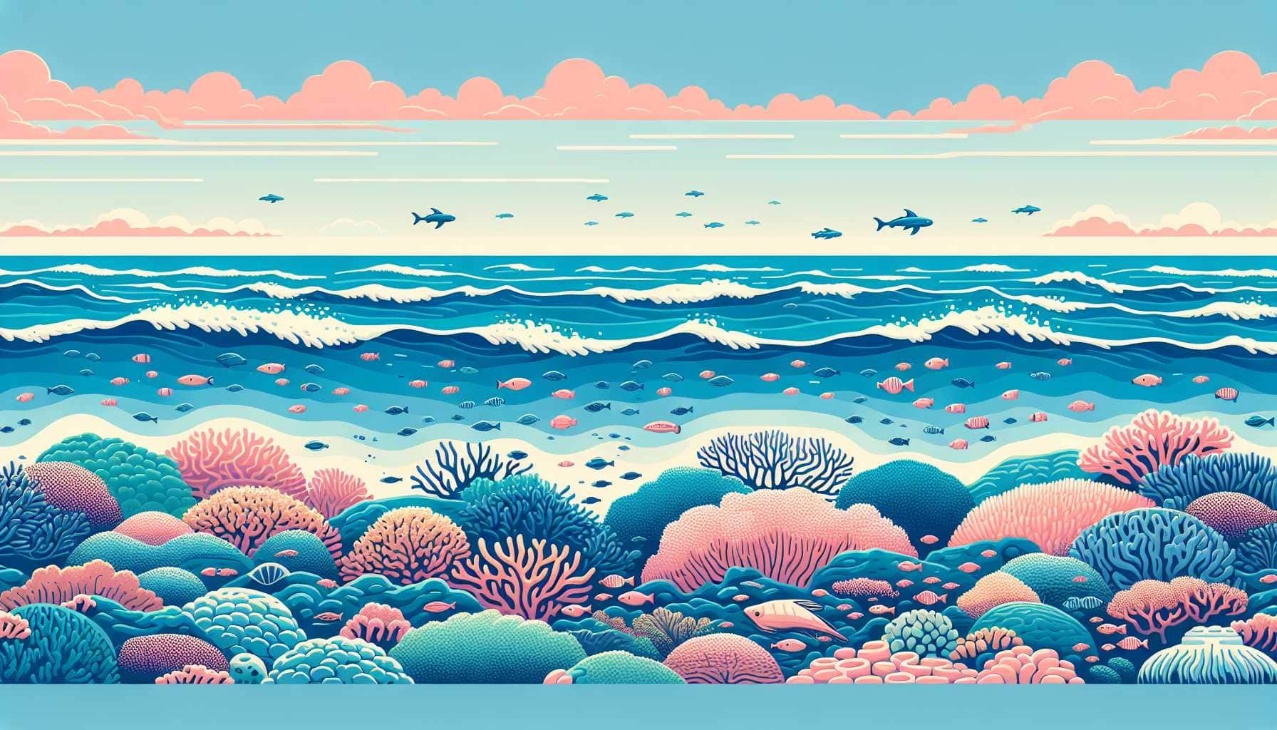 Illustration of Great Barrier Reef
