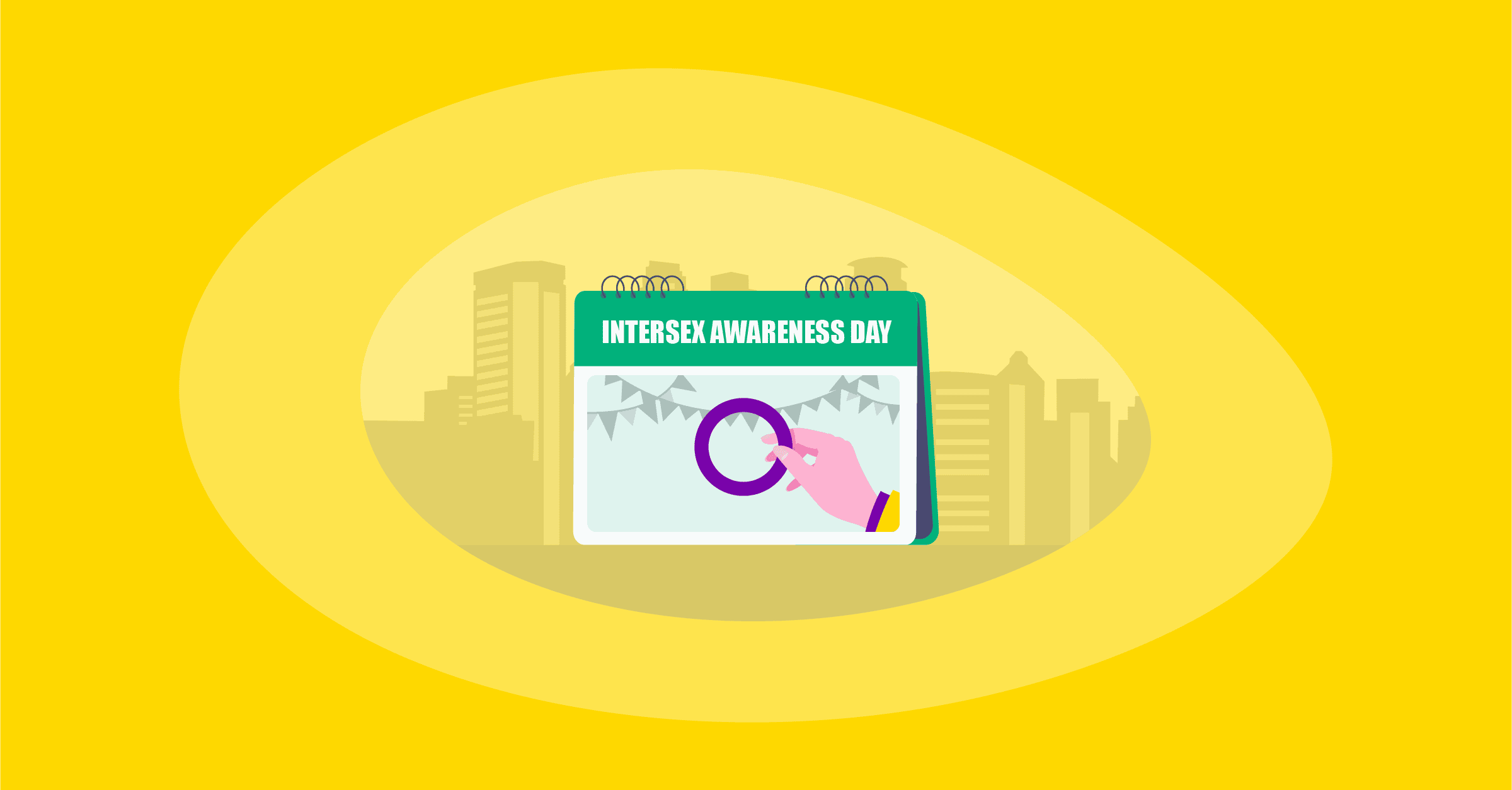 Illustration of Intersex Awareness Day