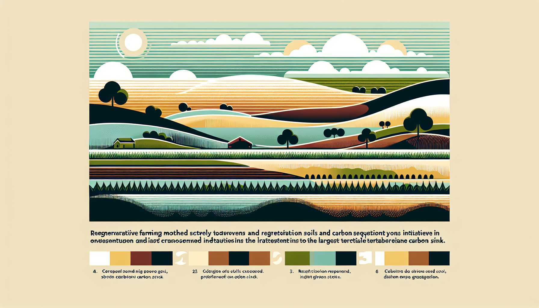 Illustration of sustainable agriculture