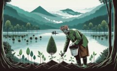 Retired Leader Plants New Hope for Indonesia’s Dying Sacred Lake