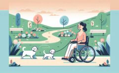 Custom Dog Leash Restores Independence for ALS Patient in Wheelchair