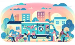 Mobile Laundry Van Brings Dignity to Homeless Through Free Clothes Washing Service