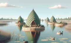 Floating Pinecone Shelters Help Ducks Thrive Amid Habitat Loss