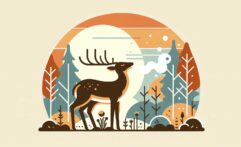 Deer Glow Under UV Light in Hidden Communication System
