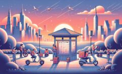 NYC Opens First Rest Stop for Delivery Workers