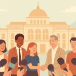 Illustration of youth-led climate conference