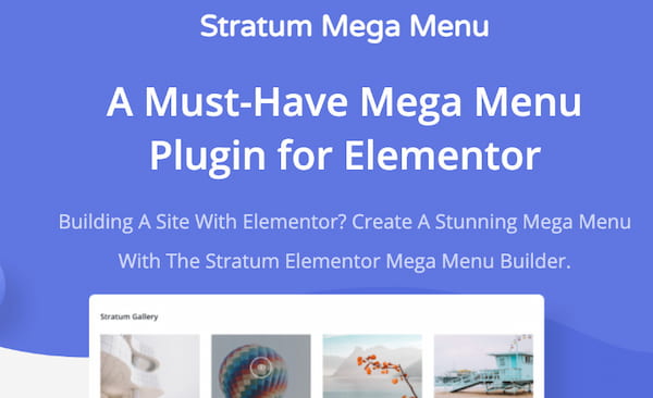Stratum Mega Menu plugin.