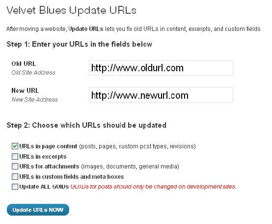 change url to new domain plugin