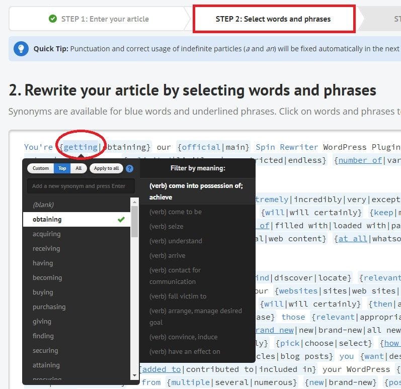 Does Spin Rewriter provide readable content?