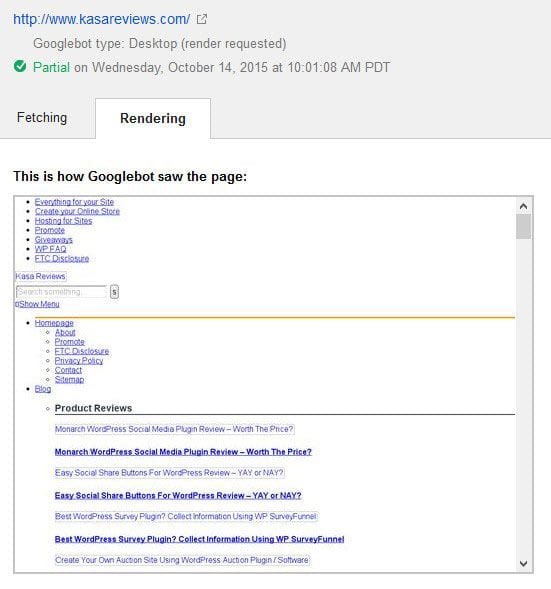 fetch and render wordpress site