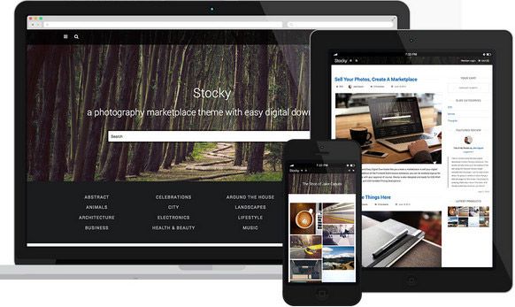 Stock Photography WordPress Theme