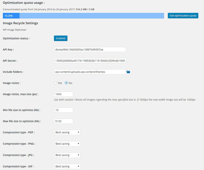 compress PDF WordPress