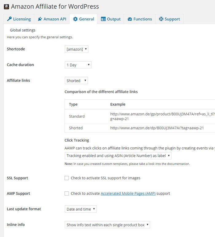 amazon affiliate wordpress plugin