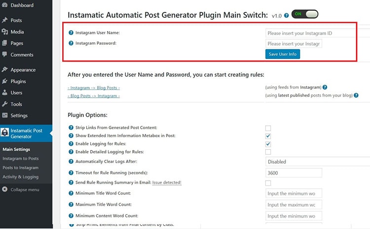 Instamatic Automatic Post Generator and Instagram Auto Poster review