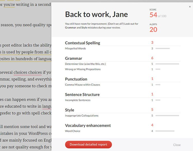 wordpress spell check tool