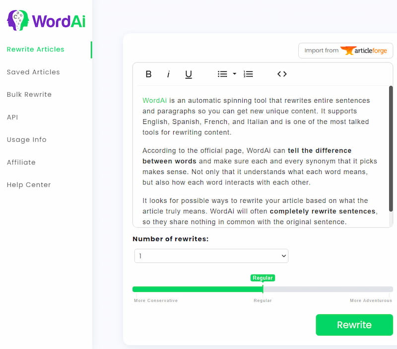 How WordAi works?