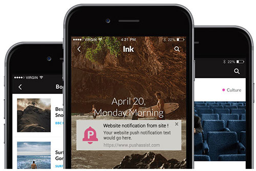 desktop & mobile push notification system wordpress plugin