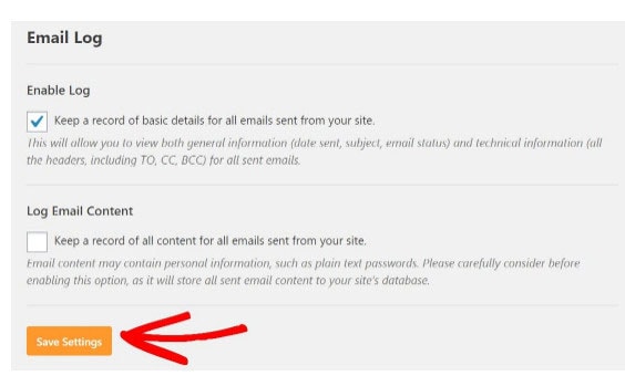 Keep Record of All Emails Sent From Site wordpress