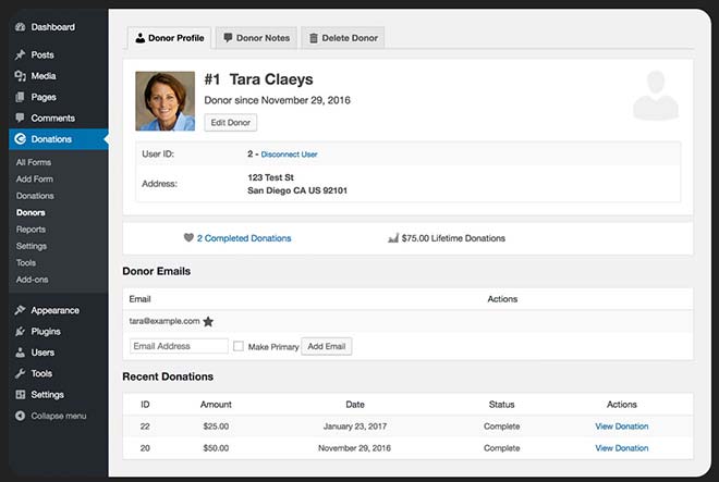 give donation plugin for wordpress