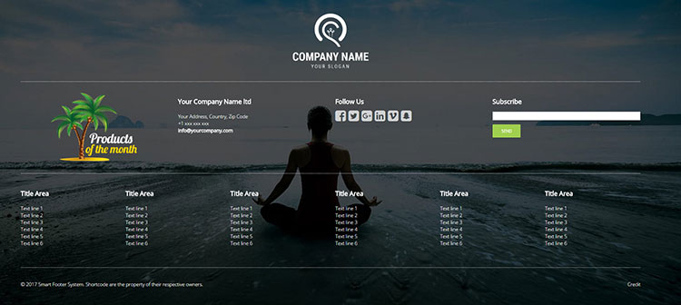 sticky footer wordpress