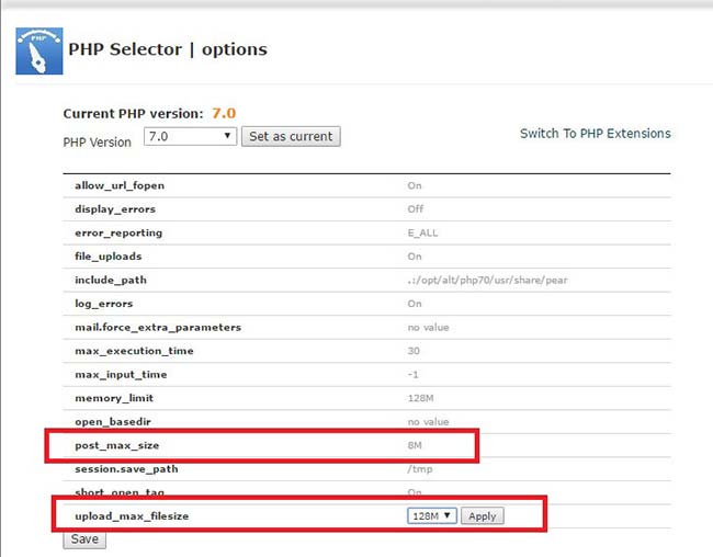 wordpress max file upload size