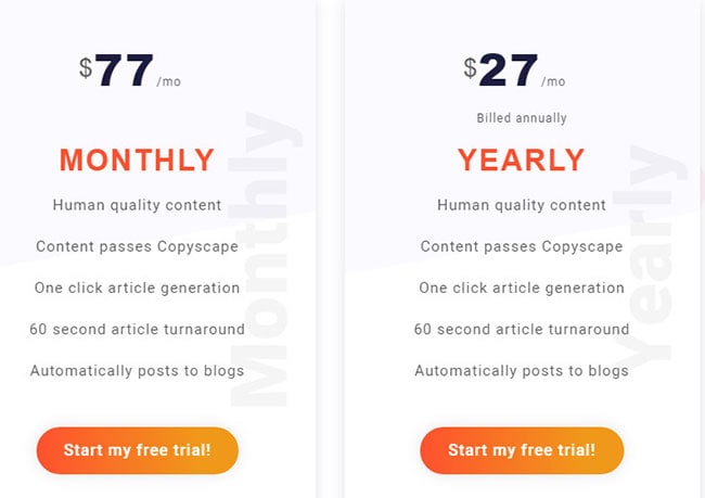 article forge disadvantages