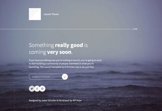 coming soon wordpress theme free