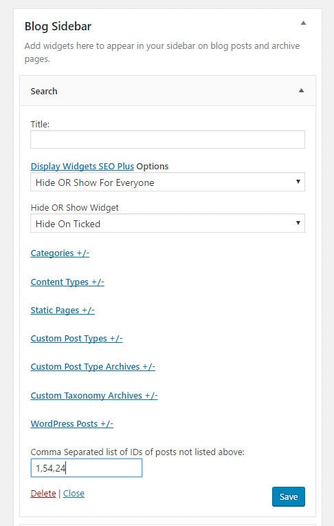 remove sidebar in wordpress page guide