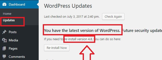 current version of wordpress