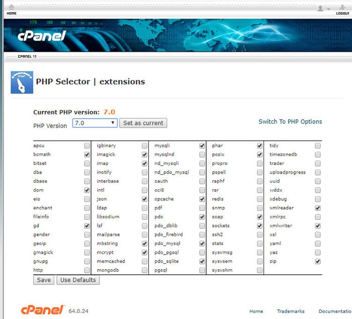 check php version WordPress