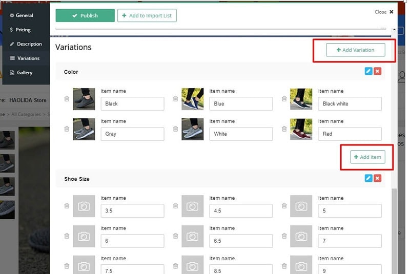 edit before importing alidropship plugin