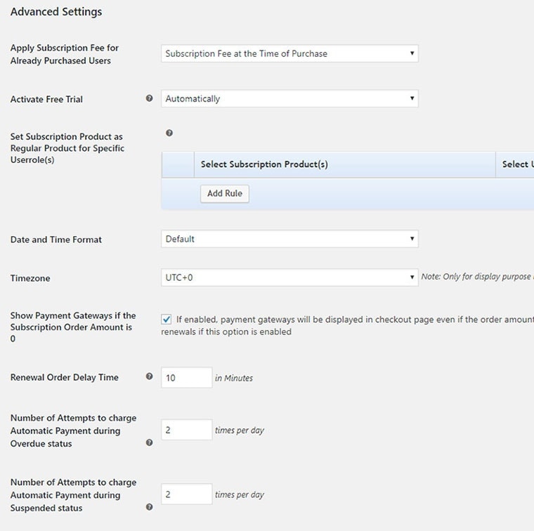 woocommerce recurring payments plugin