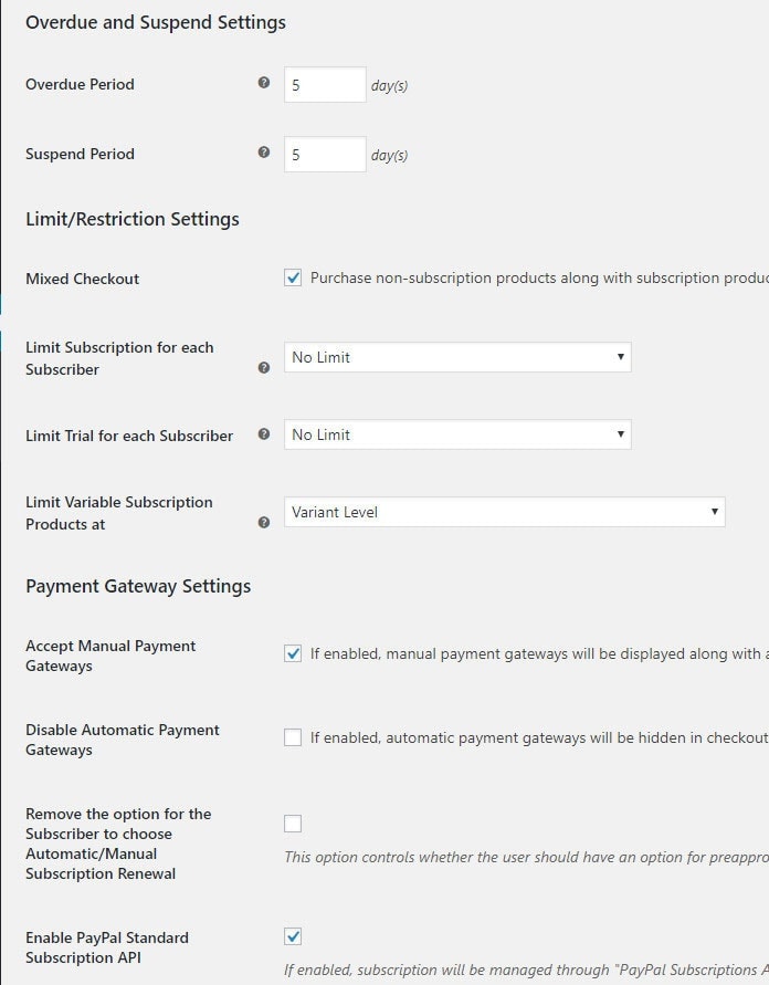 woocommerce subscription plugin