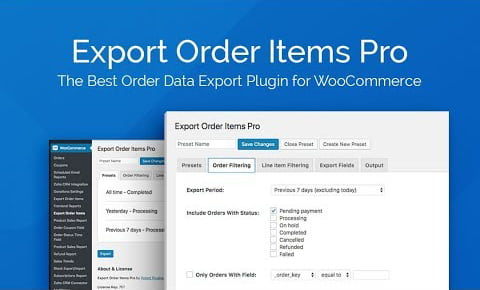 WooCommerce Order Export Pro.