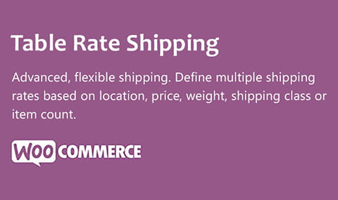 WooCommerce Table Rate Shipping PRO.