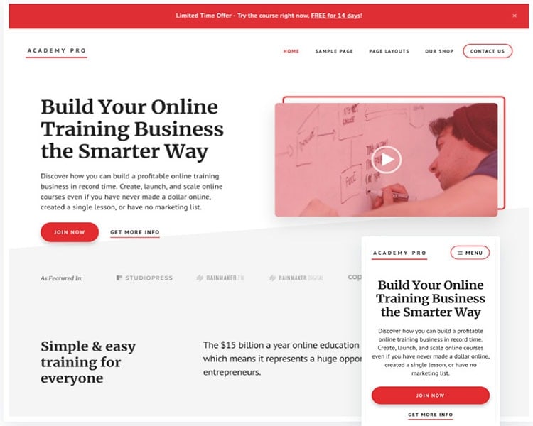 learndash compatible themes