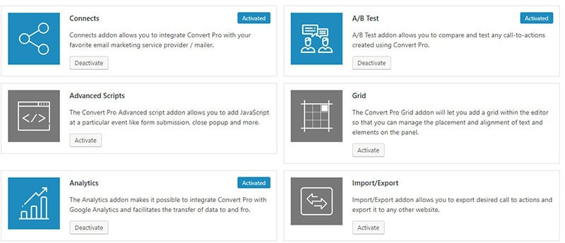 convert pro addons