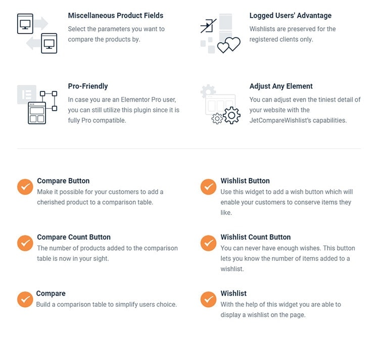 compare addon elementor