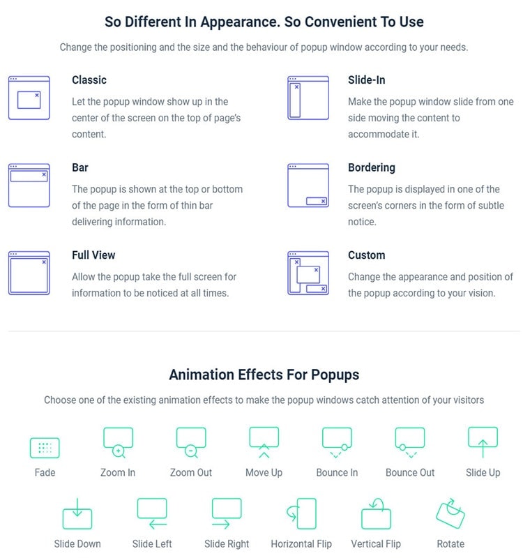 elementor popup animation effects