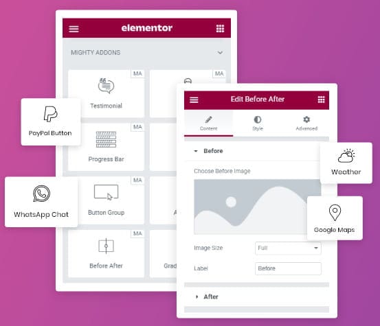 Mighty Addons for Elementor.