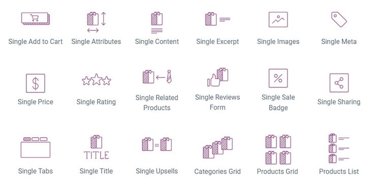 woocommerce widgets elementor