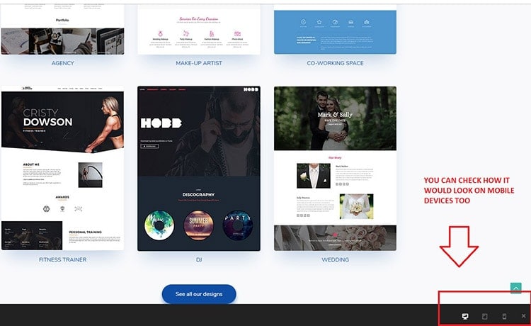 wp portfolio responsive design
