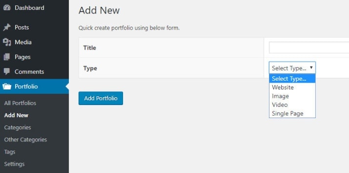 wp portfolio showcase websites