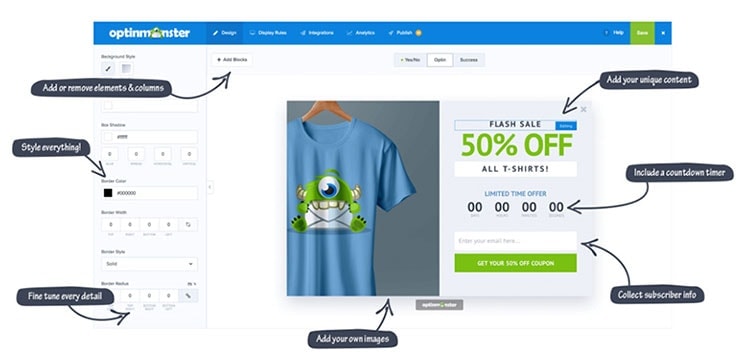 optinmonster features